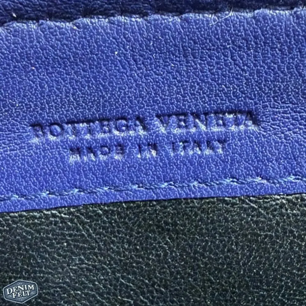 Bottega Veneta Turquoise/Navy Long Zip-Around‎ Leather Continental Wallet 💙RARE